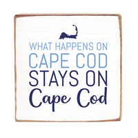 What Happens on Cape Cod Wood Block