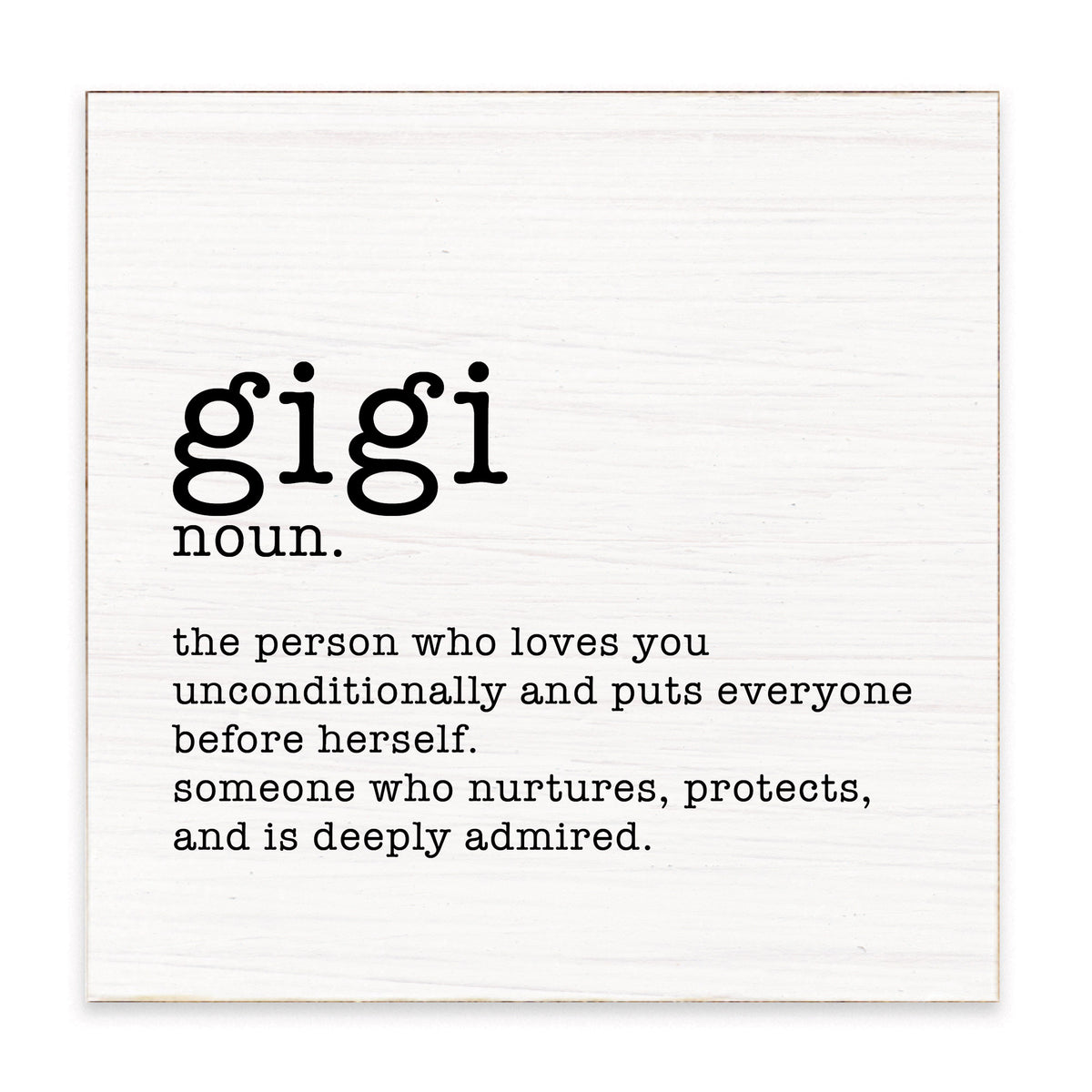 Gigi Definition Block Sign