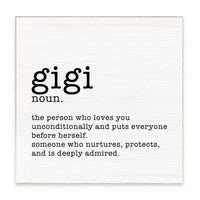 Gigi Definition Block Sign