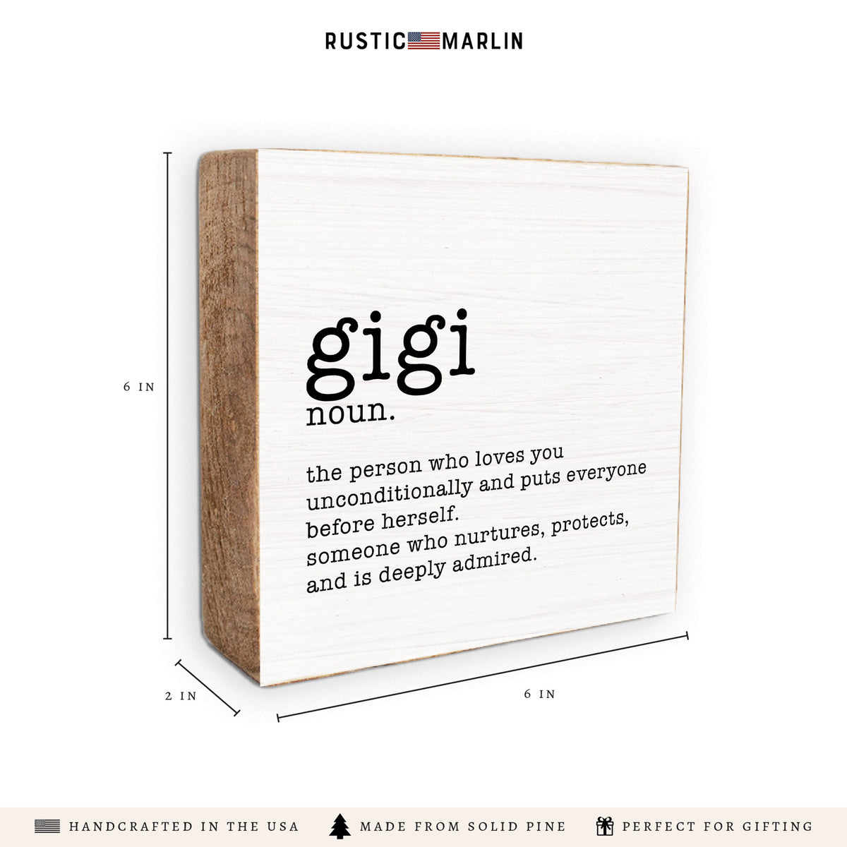 Gigi Definition Block Sign