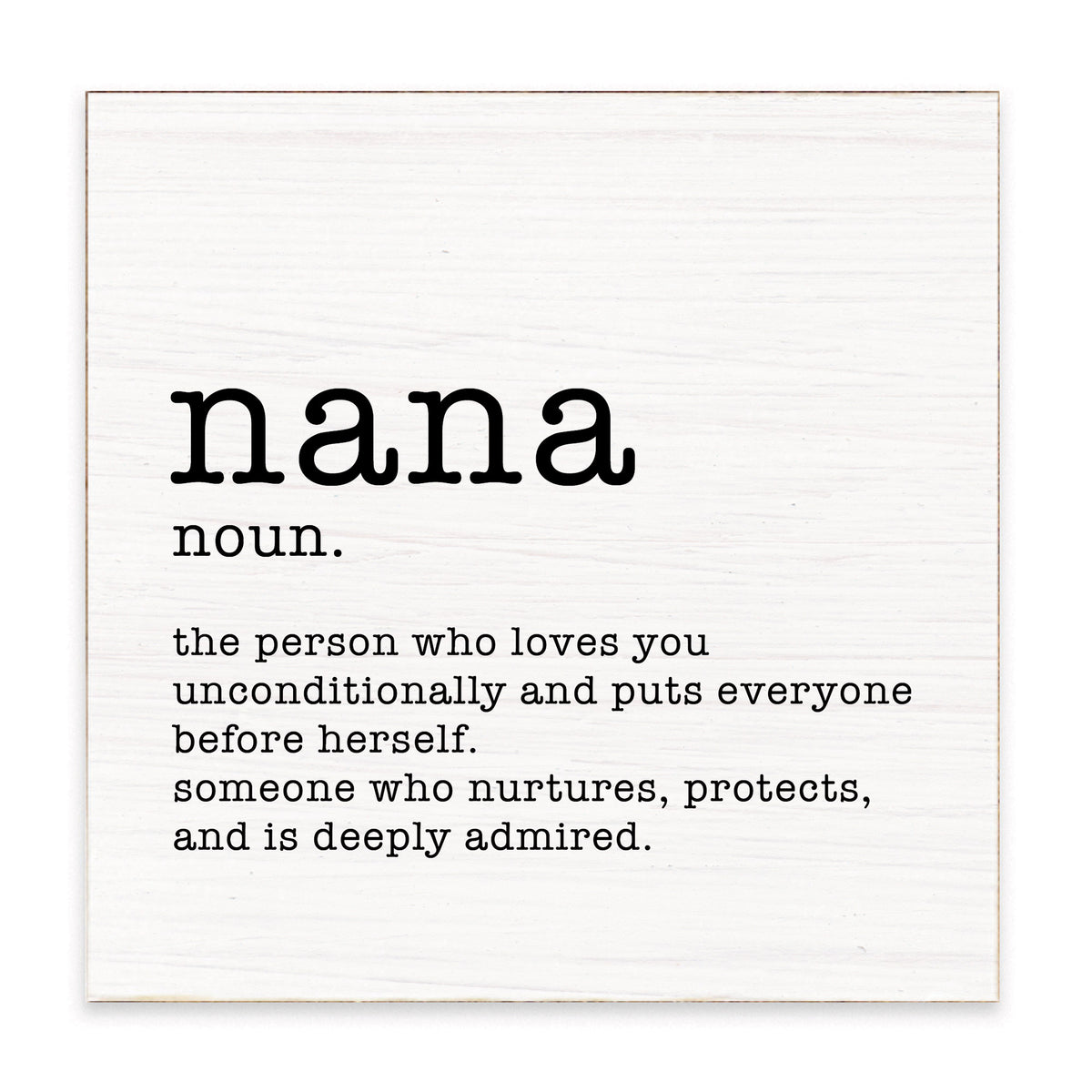 Nana Definition Block Sign