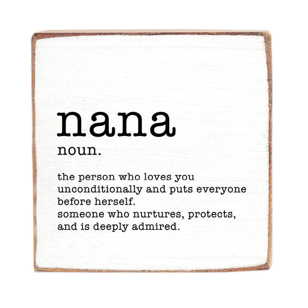 Nana Definition | Block Square | Rustic Marlin
