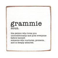 Grammie Definition Wood Block
