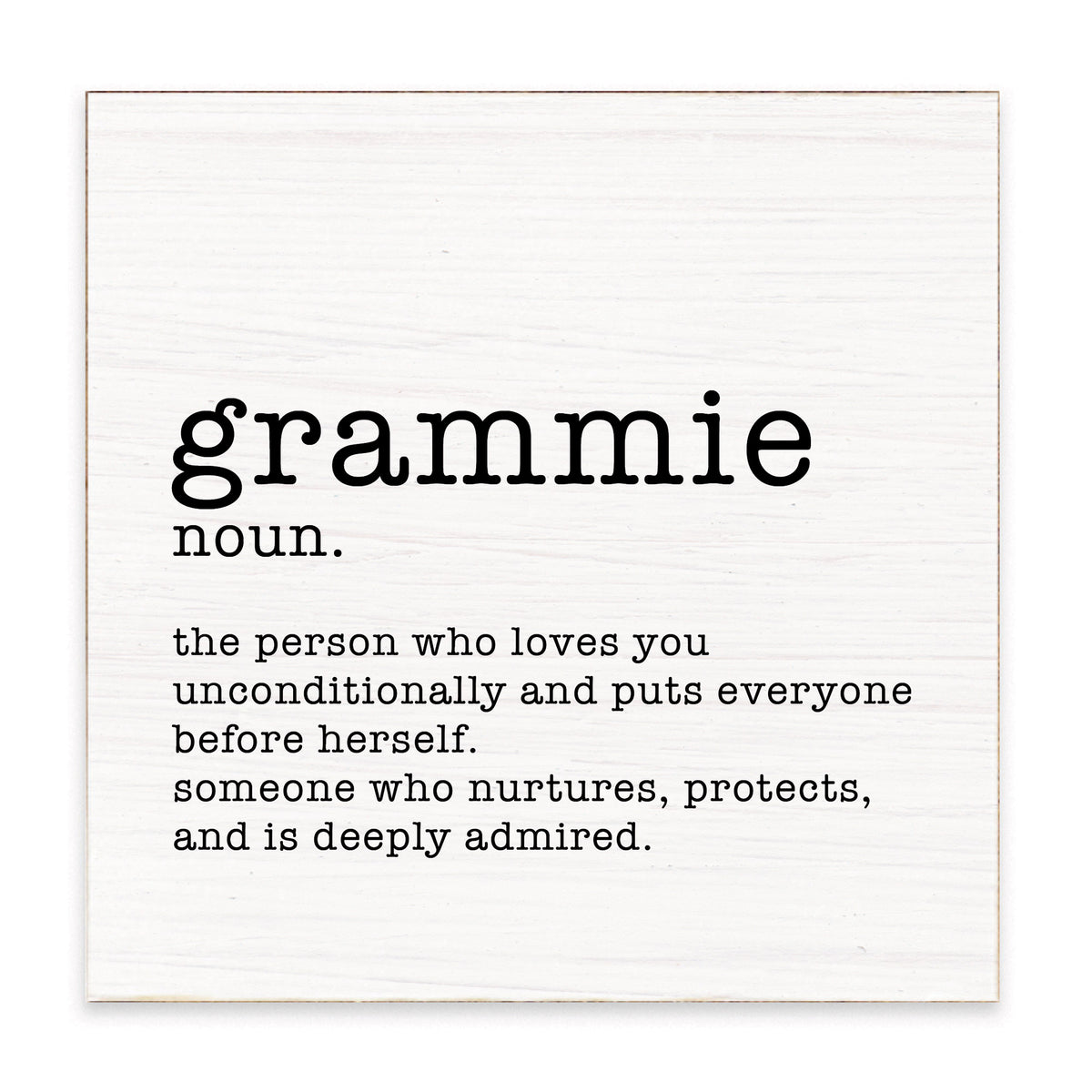 Grammie Definition Block Sign