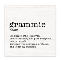 Grammie Definition Block Sign