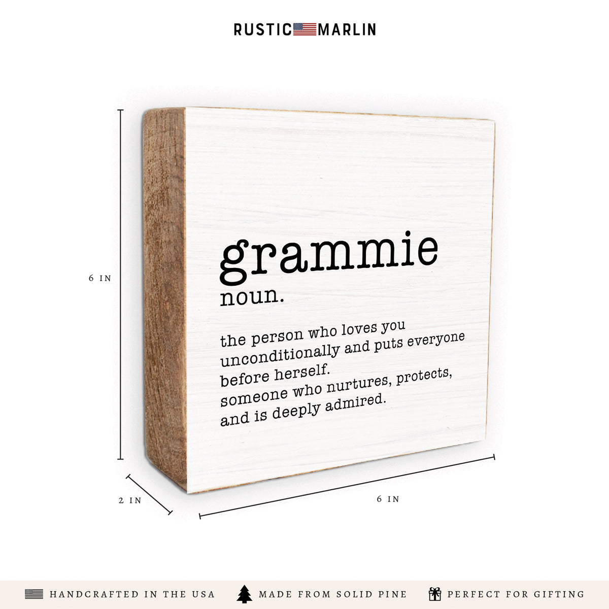 Grammie Definition Block Sign