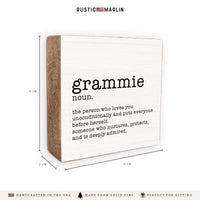 Grammie Definition Block Sign