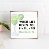 Make Margaritas Wood Block