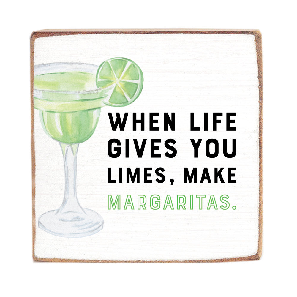 Make Margaritas Wood Block
