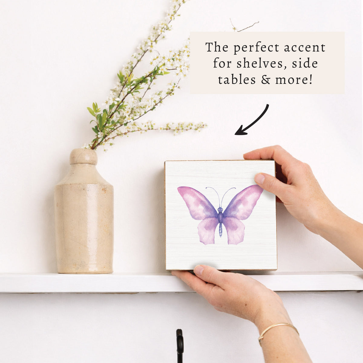 Butterfly Block Sign