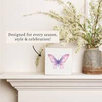 Butterfly Block Sign