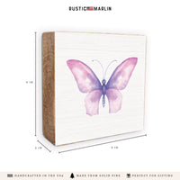 Butterfly Block Sign