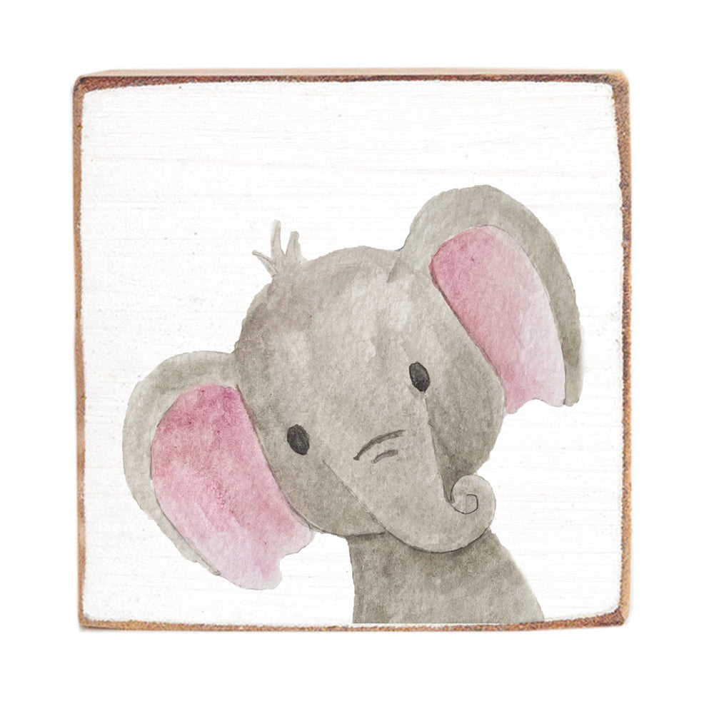 Elephant Wood Block