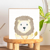 Lion Wood Block