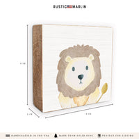 Lion Block Sign
