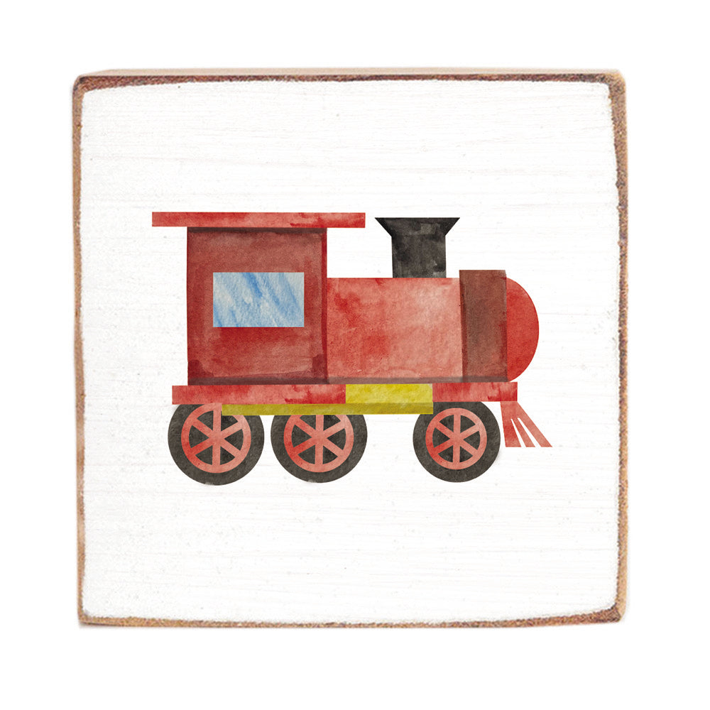 Train Wood Block