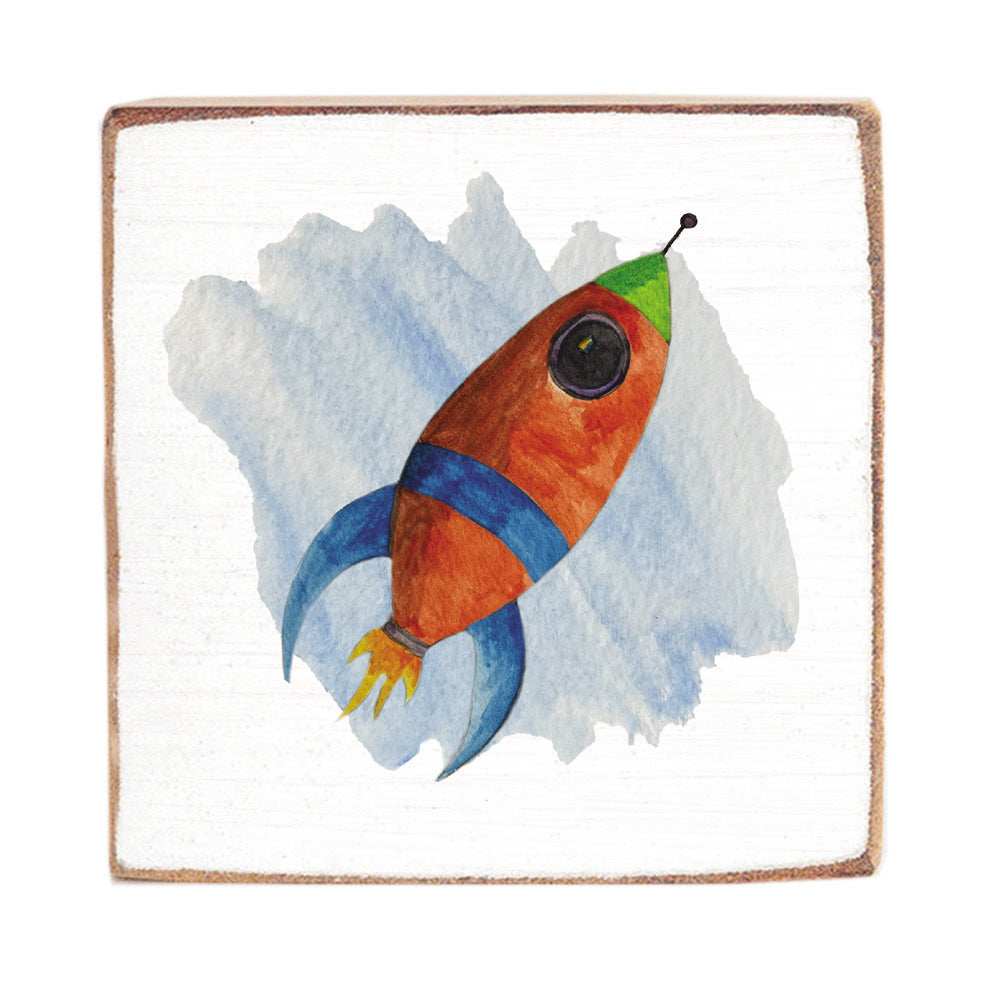 Rocket Wood Block