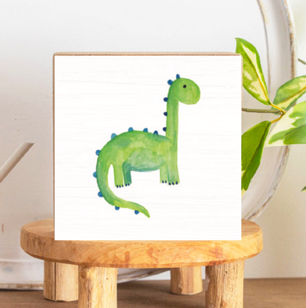 Dino Block Sign