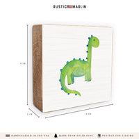 Dino Block Sign