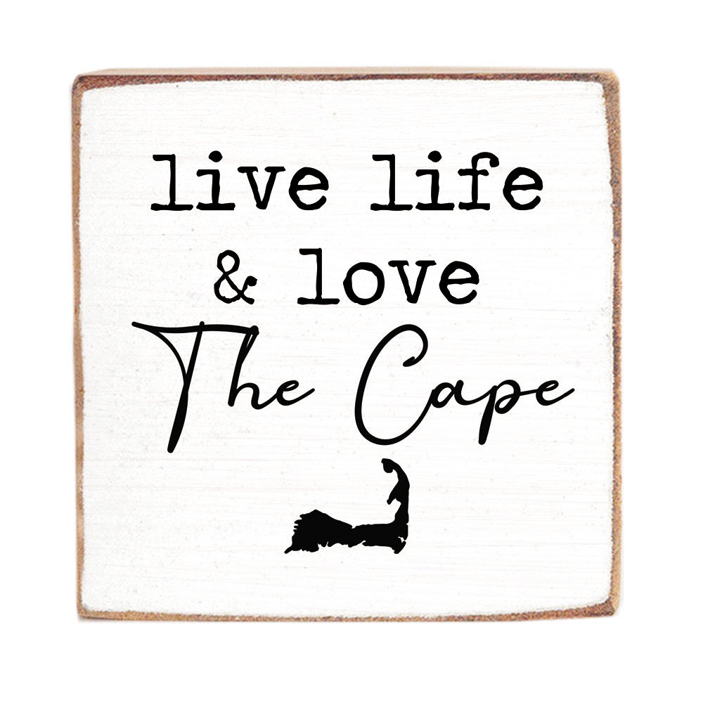 Live Life Decorative Wooden Block