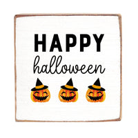 Happy Halloween Wood Block