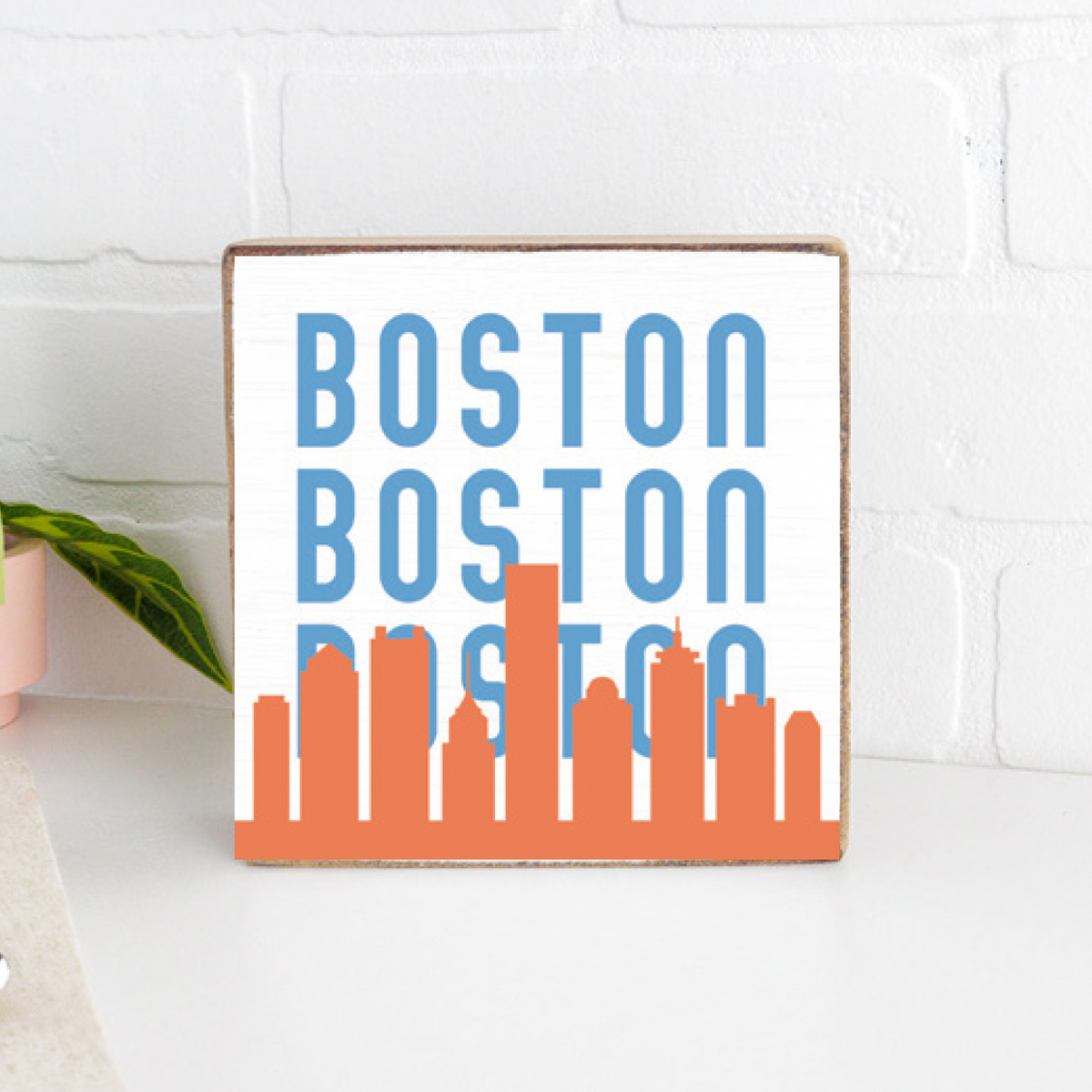 Decorative Wooden Block Rustic Marlin