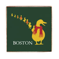 Boston Holiday Ducklings Square Block Sign
