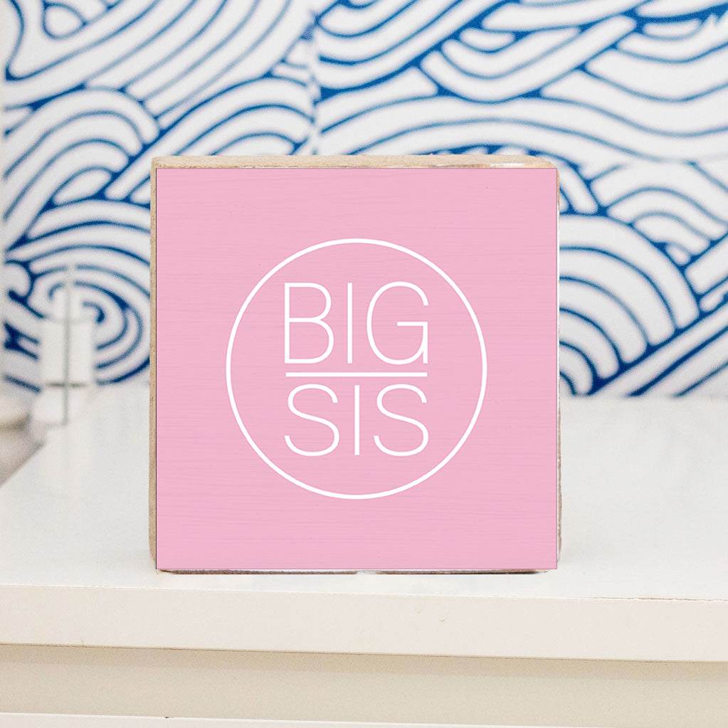 Big Sister Decorative Wooden Block