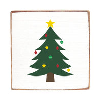 Christmas Tree Wood Block