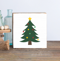 Christmas Tree Wood Block