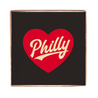Philly Heart Decorative Wooden Block