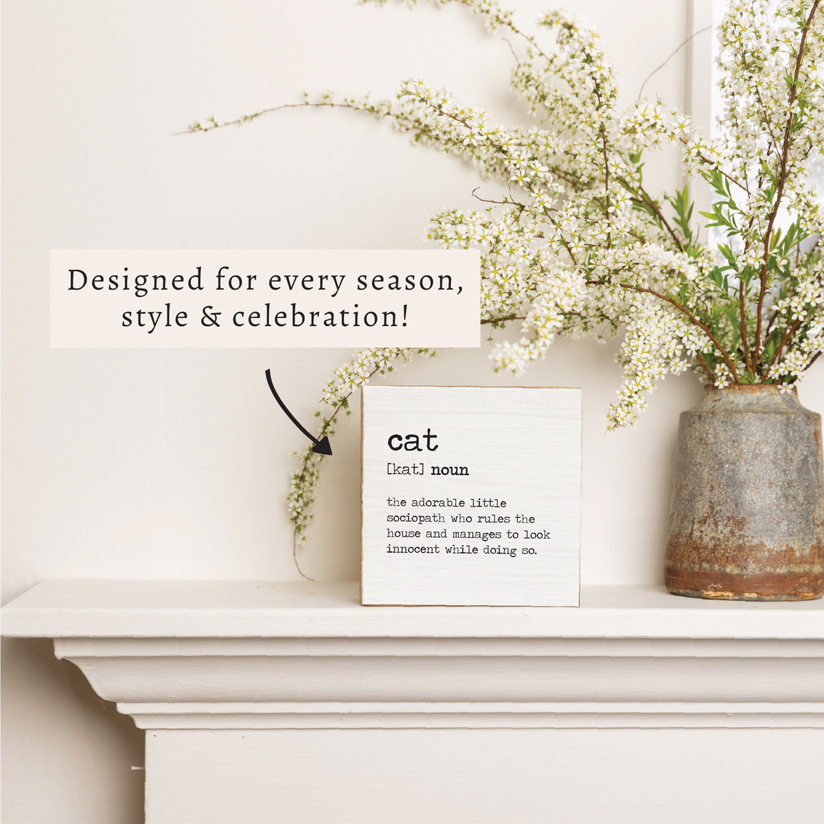 Cat Definition Block Sign