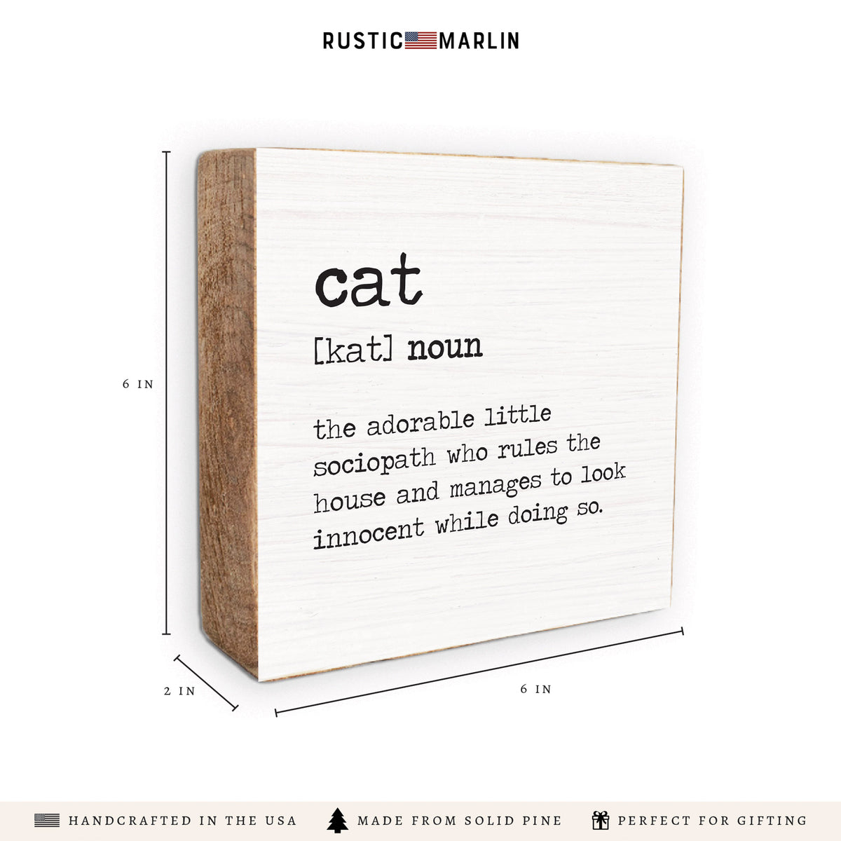 Cat Definition Block Sign