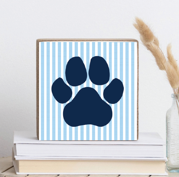 Preppy Paw Block Sign