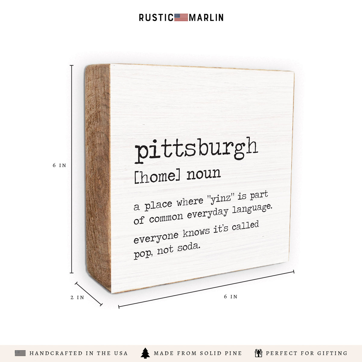 Pittsburgh Definition Block Sign