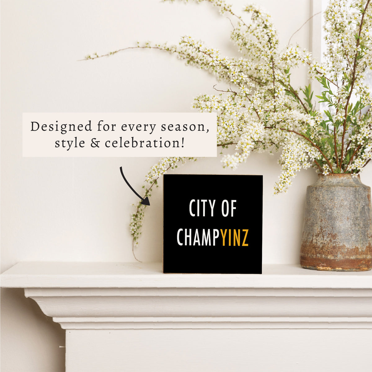 Pittsburgh Champyinz Block Sign