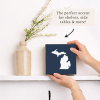 Michigan Detroit Heart Block Sign