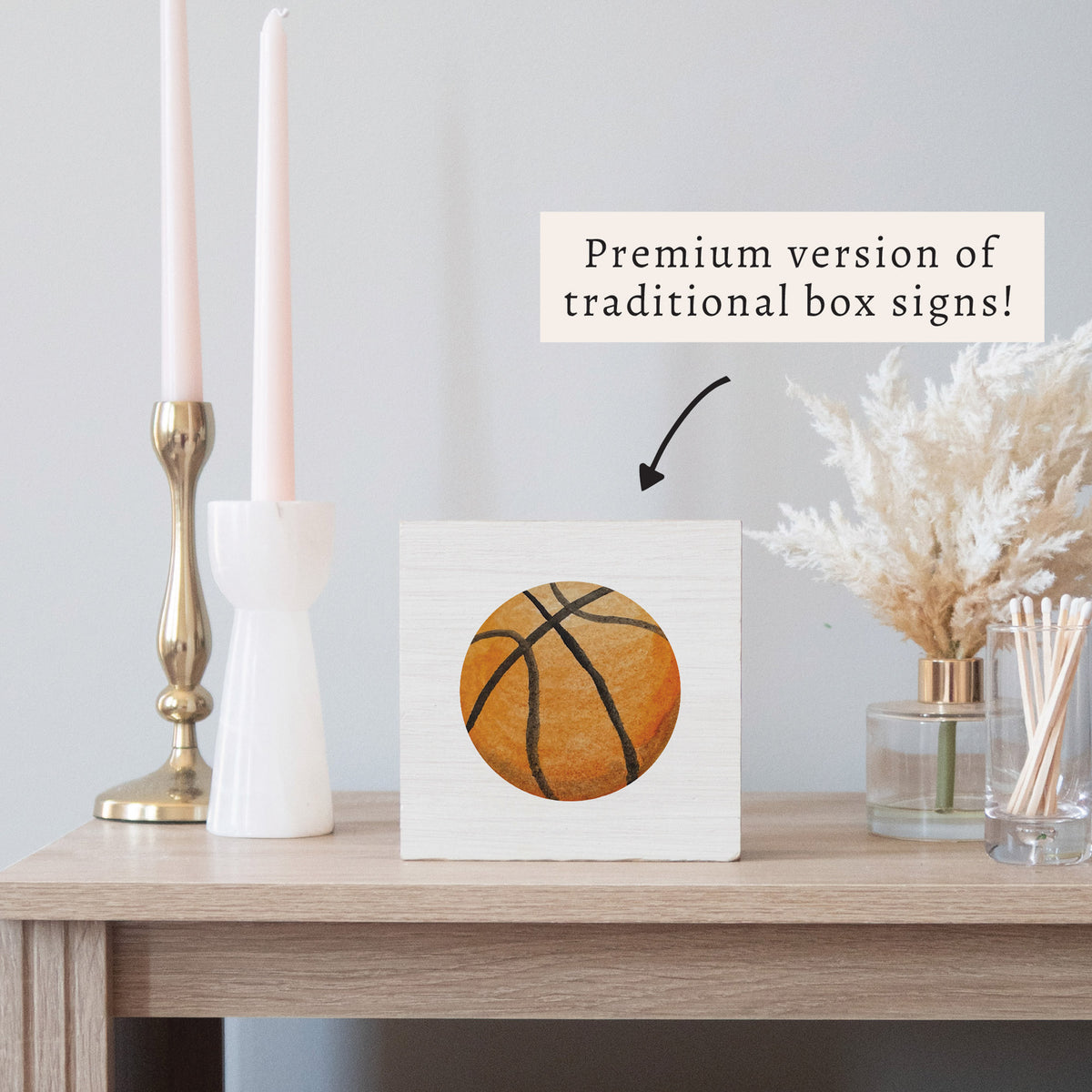 Basketball Block Sign