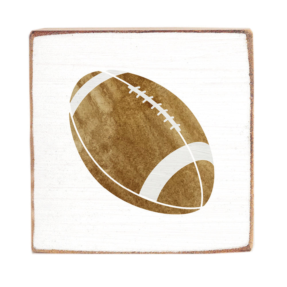 Football Wood Block