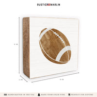 Football Block Sign