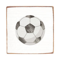 Soccer Ball Wood Block