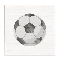 Soccer Ball Block Sign