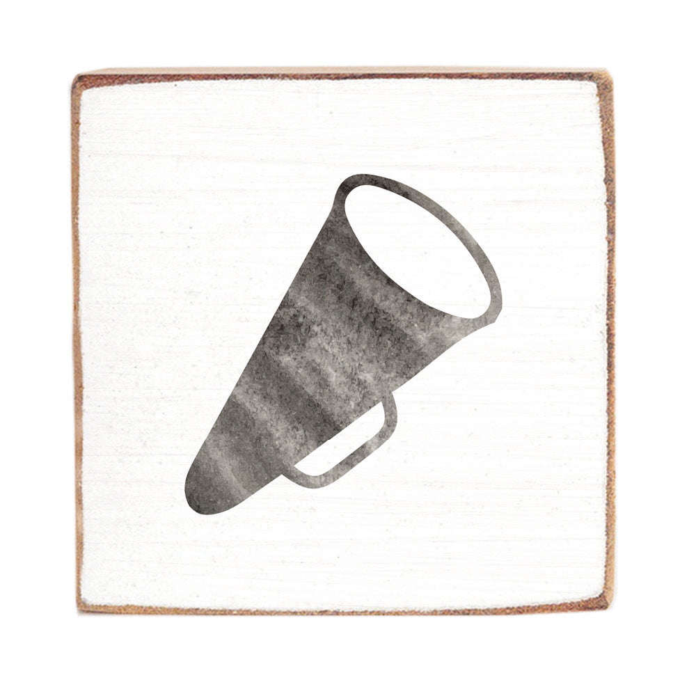 Cheer Square Block Sign