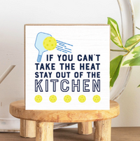 Pickleball Square Block Sign