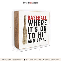 Baseball Hit And Steal Block Sign