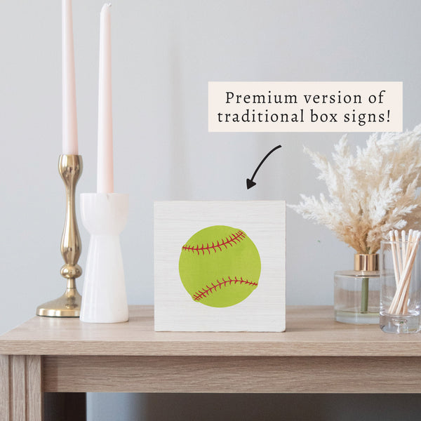 Softball Block Sign