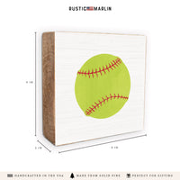 Softball Block Sign