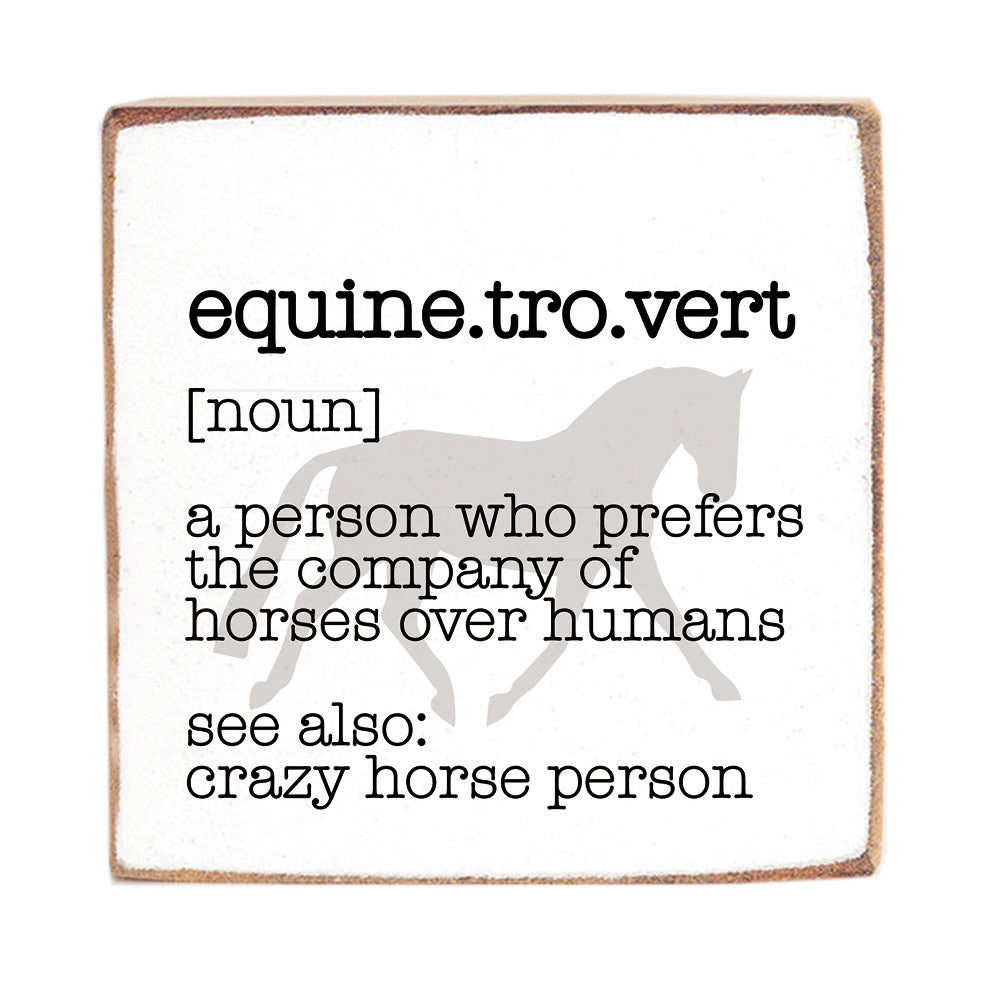 Equinetrovert Block Sign