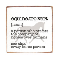 Equinetrovert Block Sign