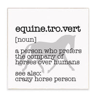 Equinetrovert Block Sign